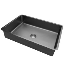 Раковина встраиваемая снизу ABBER Wasser Kreis AF2402GM оружейная сталь