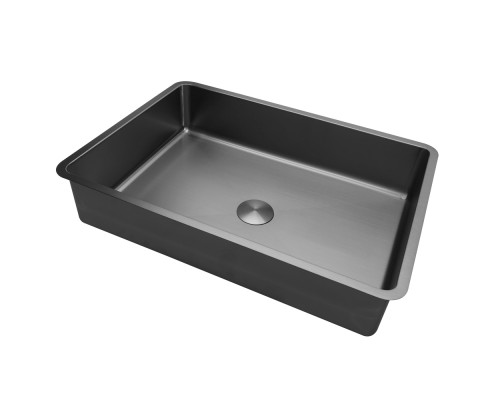 Раковина встраиваемая снизу ABBER Wasser Kreis оружейная сталь