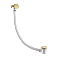 Слив-перелив для ванны с наполнением через перелив Benesque 59010204 латунь брашированная