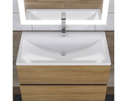 Раковина для ванной Uperwood Self 80х45х13,5 см, белая глянцевая