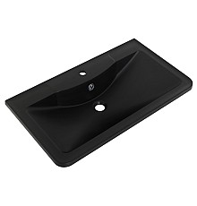 Раковина BelBagno 80 BB800/455-LV-ART-ALR-NERO Черная матовая