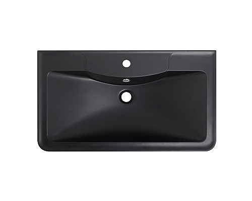 Раковина BelBagno 80 BB800/455-LV-ART-ALR-NERO Черная матовая