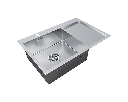 Кухонная мойка Paulmark Atlan 78 L PM217851-BSL Брашированная сталь Кухонная мойка Paulmark Atlan 78 L PM217851-BSL Брашированная сталь