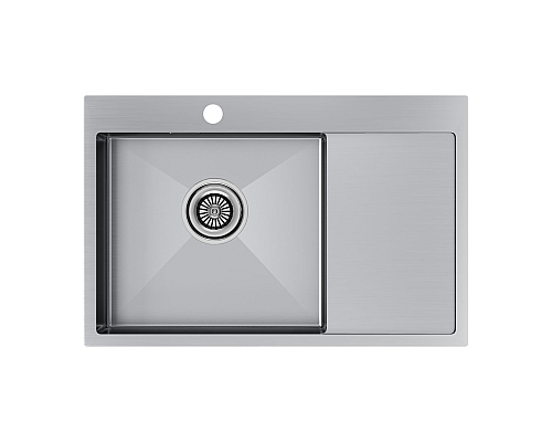 Кухонная мойка Paulmark Atlan 78 L PM217851-BSL Брашированная сталь Кухонная мойка Paulmark Atlan 78 L PM217851-BSL Брашированная сталь