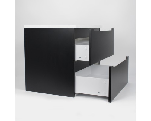 Тумба с раковиной Uperwood Tanos 60 см, черная