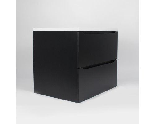 Тумба с раковиной Uperwood Tanos 60 см, черная