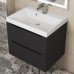 Тумба с раковиной Uperwood Tanos 60 см, черная