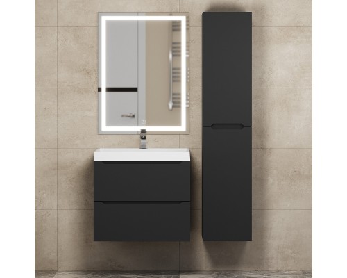 Тумба с раковиной Uperwood Tanos 60 см, черная