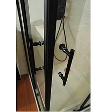 Душевой уголок Cezares Eco 100x100 ECO-O-A-2-100-C-NERO Черный матовый