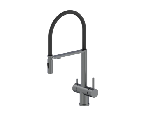 Смеситель для кухни с гибким изливом ALTROBAGNO Флуссо (Flusso) 050203 GM