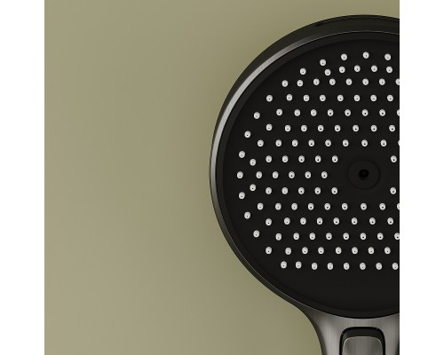 Душевая система Sancos Space SC3006GMG с термостатом Вороненная сталь