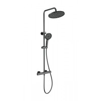Душевая система с термостатом Wonzon&Woghand, Темный графит