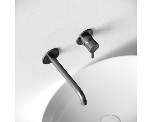 Смеситель для раковины SANCOS Etna с внутренней частью, вороненая сталь, SC9004GG