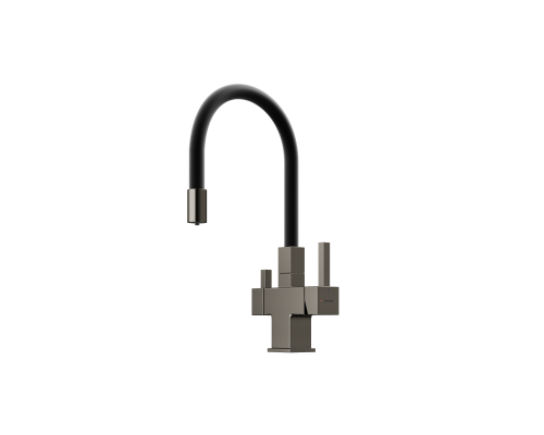 Смеситель для кухни SANCOS Arno SC4005GG с подключением фильтра для воды, вороненая сталь