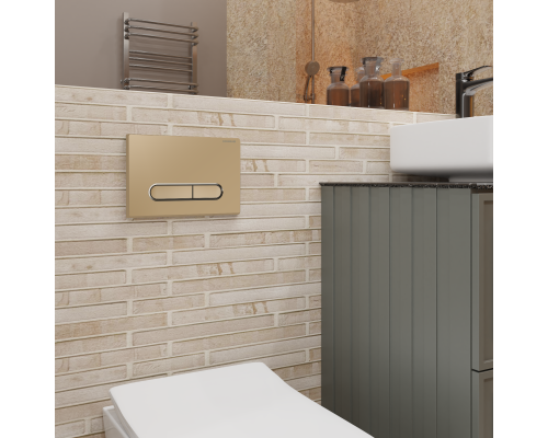 Кнопка смыва Charus Magnus FP.340.51.01 матовый песок