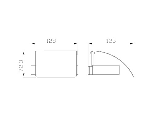 Держатель для туалетной бумаги с крышкой Wonzon&Woghand, Брашированное золото
