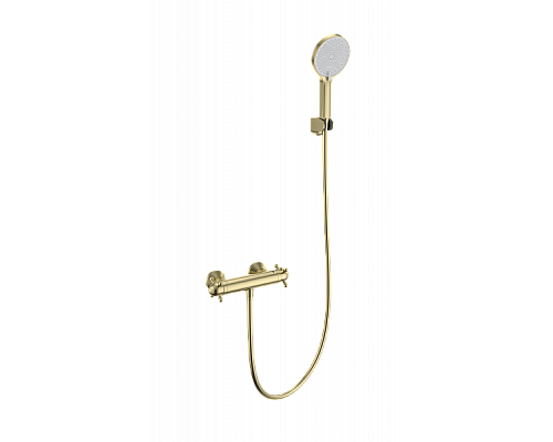 Смеситель для душа с термостатом Wonzon&Woghand, Брашированное золото