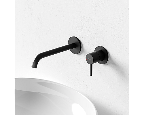 Смеситель для раковины SANCOS Etna с внутренней частью, черный матовый, SC9004MB
