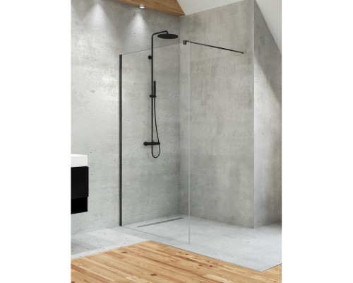 Душевое ограждение NEW TRENDY VELIO BLACK 120x200 D-0145B черный