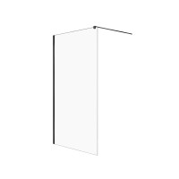 Душевое ограждение NEW TRENDY VELIO BLACK 120x200 черный