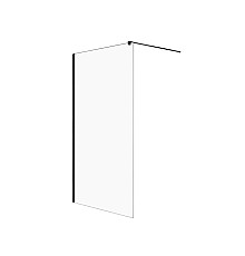 Душевое ограждение NEW TRENDY VELIO BLACK 120x200 D-0145B черный