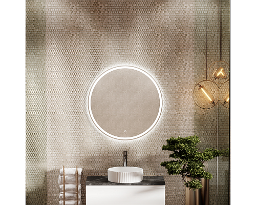 Зеркало для ванной комнаты Sancos Bella D800 c подсветкой, BE800