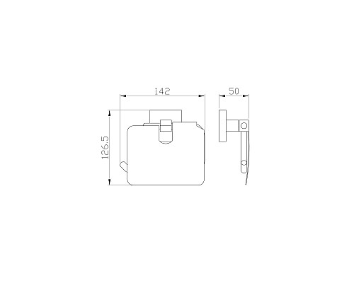Держатель для туалетной бумаги с крышкой Wonzon&Woghand, Брашированный никель