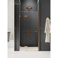 Дверь в нишу NEW TRENDY AVEXA COPPER BRUSHED 130x200 брашированная медь