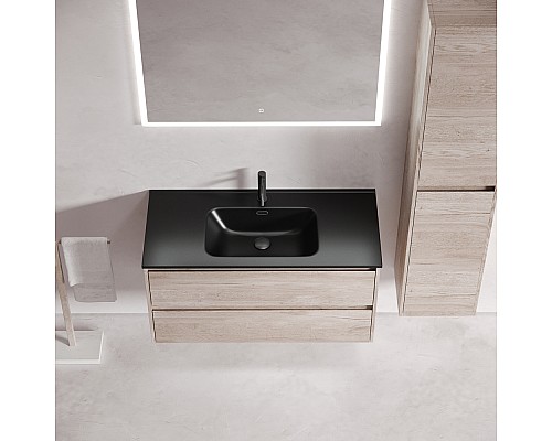 Тумба подвесная SANCOS Libra 990х450х500, c двумя ящиками, дуб галифакс LB100EG Тумба подвесная SANCOS Libra 990х450х500, c двумя ящиками, дуб галифакс LB100EG