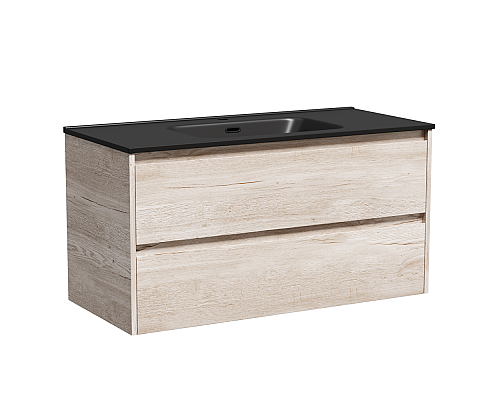 Тумба подвесная SANCOS Libra 990х450х500, c двумя ящиками, дуб галифакс LB100EG Тумба подвесная SANCOS Libra 990х450х500, c двумя ящиками, дуб галифакс LB100EG