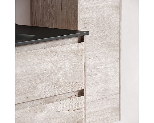 Тумба подвесная SANCOS Libra 990х450х500, c двумя ящиками, дуб галифакс LB100EG Тумба подвесная SANCOS Libra 990х450х500, c двумя ящиками, дуб галифакс LB100EG