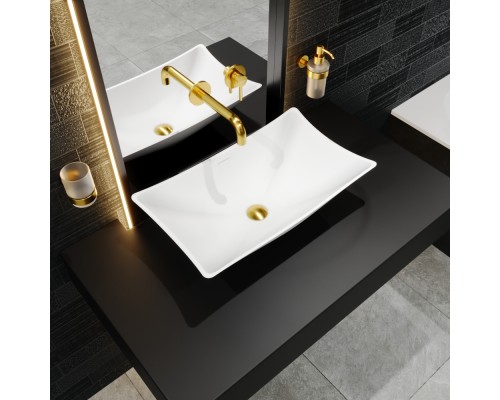 Раковина накладная Whitecross Coral белый матовый