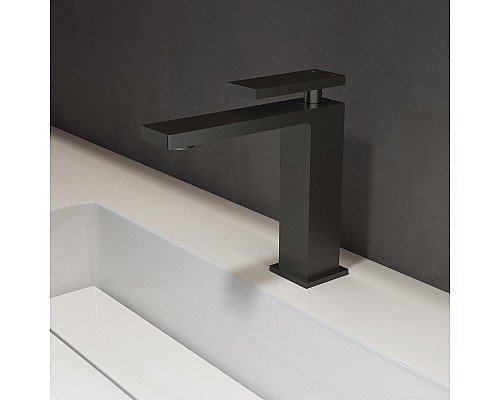 Смеситель для раковины Vincea Dice VBF-2DS1MB однорычажный, черный матовый