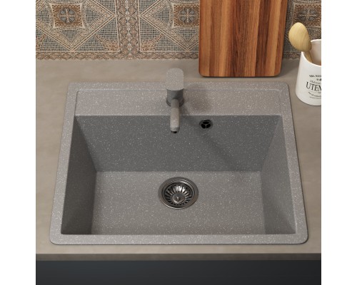 Кухонная мойка из искусственного камня Uperwood ECON UPD-104-003, серая матовая
