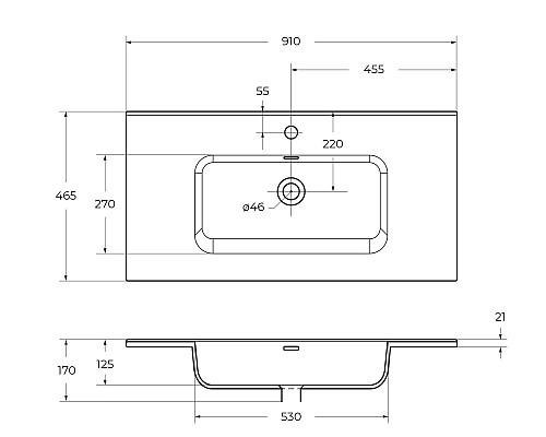 Керамическая раковина BelBagno BB900ETL Керамическая раковина BelBagno BB900ETL