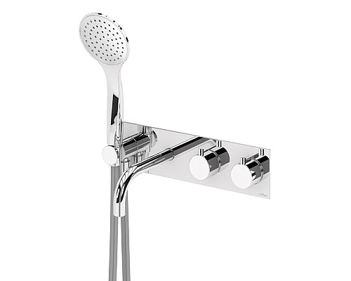 Смеситель для ванны Cezares Czr CZR-B-VDM2-T-NOP с термостатом Черный