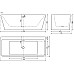 Акриловая ванна Sancos Square 170x75 FB14 без гидромассажа