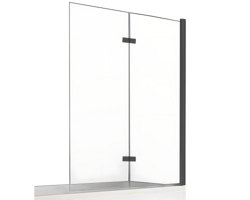Шторка для ванны NEW TRENDY NEW SOLEO BLACK 110x140 R черный
