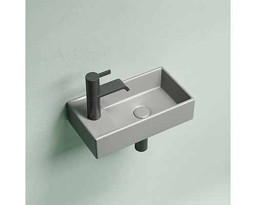 Рукомойник подвесной Ceramicanova антрацит матовый Element 407x217x100