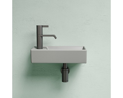 Рукомойник подвесной Ceramicanova антрацит матовый Element 407x217x100
