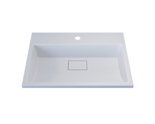 Раковина для ванной 60 см, Uperwood Barsa, белая глянцевая