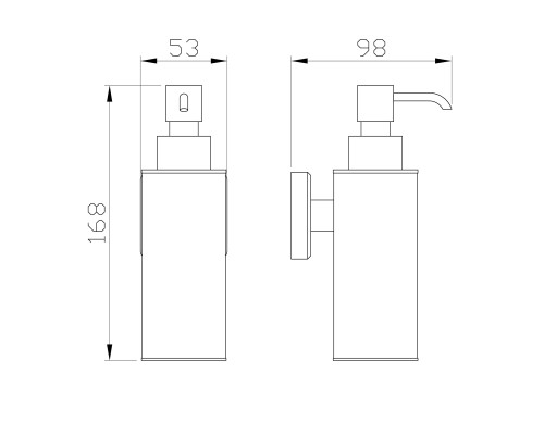 Дозатор мыла Wonzon&Woghand, Бронза