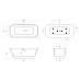 Акриловая ванна BelBagno Due 170x80 BB702-1700-800-K без гидромассажа