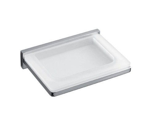 Мыльница подвесная Colombo Look цвет хром/матовое стекло