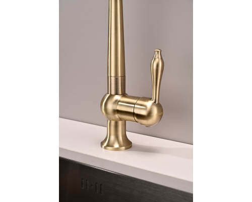 Смеситель для кухни Paulmark Retro бронза Re213226-BR