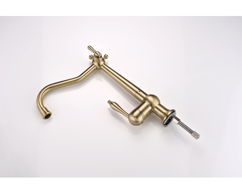 Смеситель для кухни Paulmark Retro бронза Re213226-BR