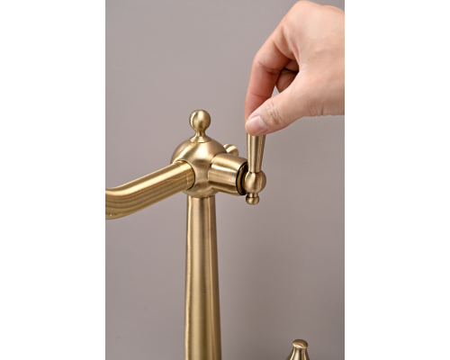 Смеситель для кухни Paulmark Retro бронза Re213226-BR