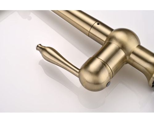 Смеситель для кухни Paulmark Retro бронза Re213226-BR