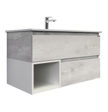 Тумба с раковиной Comforty Турин-90М дуб белый Comforty 90E