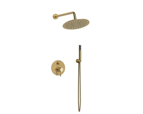 Душевой комплект Vincea Desire VSFW-1D1GM встраиваемый 2 режима брашированное золото